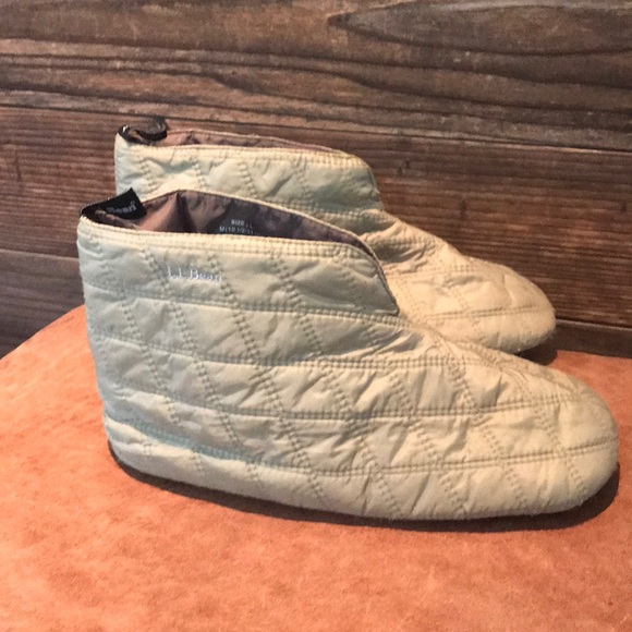Ll Bean Quilted Nylon Slipper Bootie 
